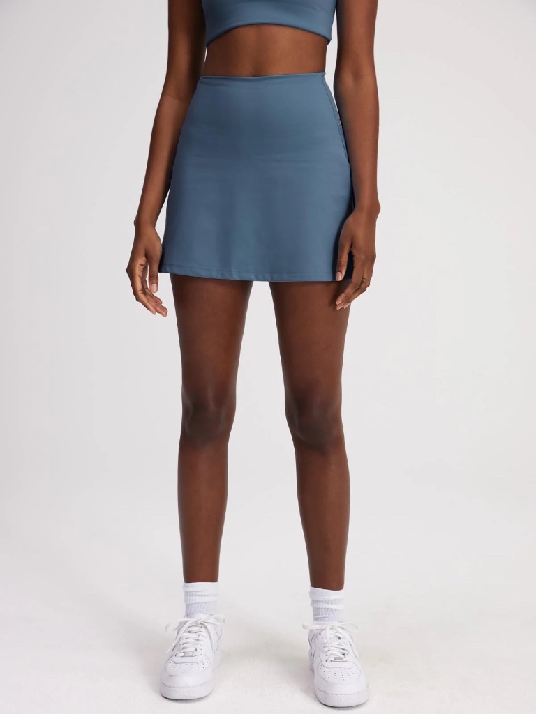 Girlfriend Collective Skyline Sport Skort - Monarch Blue